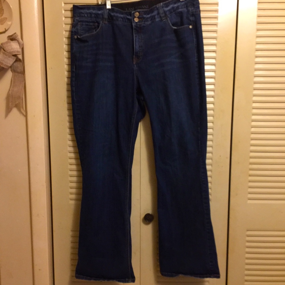 Lane Bryant 20R Dark wash High Rise Bootcut Jean